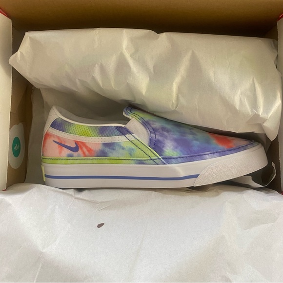 Nike Court Legacy Print Slip On, Tie-Dye, Women’s sz 6 - Picture 2 of 7